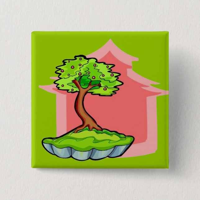 Bonsai Tree Button (Vorderseite)