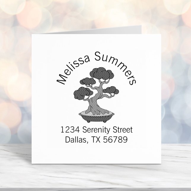 Bonsai Tree in einer Tray Arch-Adresse, Etched Permastempel (Von Creator hochgeladen)