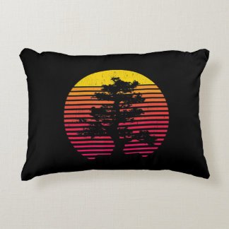 Bonsai Tree Japanese Zen Buddhist Tree Sunset Dekokissen