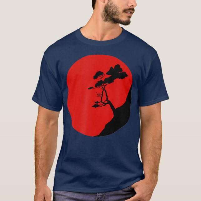 Bonsai Tree Japanischer Tradition Kunst Grafik Tre T-Shirt (Vorderseite)
