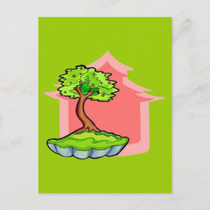 Bonsai Tree Postkarte