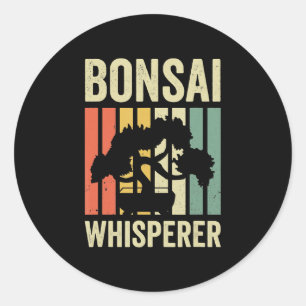 Bonsai Whisperer Japanische Pflanze Kultivierung Z Runder Aufkleber