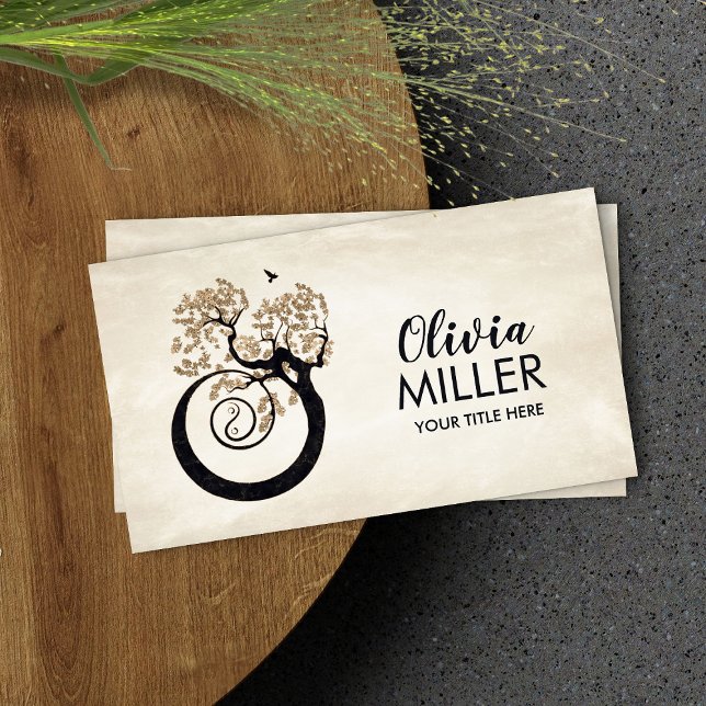 Bonsai Yin Yan Spiral Tree of life Visitenkarte (Von Creator hochgeladen)