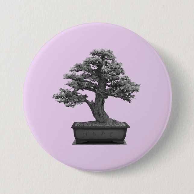 Bonsaisbaum Button (Vorderseite)