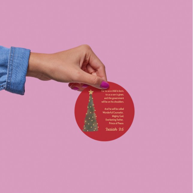 Bonus: Christmas Sticker Isaiah 9:6 (Von Creator hochgeladen)