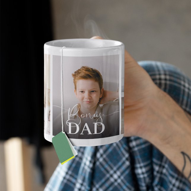Bonus Dad 5 Photo Collage Kaffeetasse (Von Creator hochgeladen)