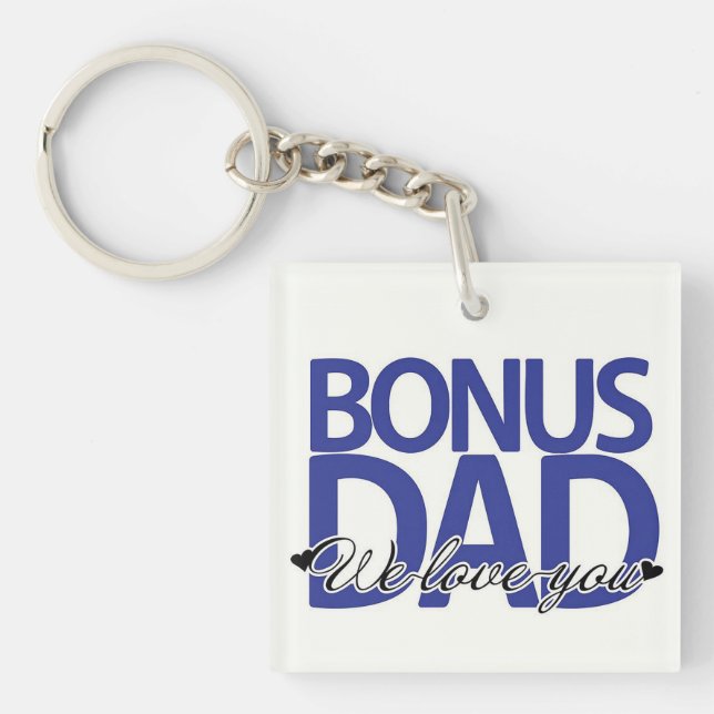 Bonus Dad Wir Liebe Sie Schlüsselanhänger (Vorderseite)