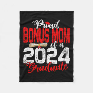 Bonus-Mama eines Cl von 2024 Graduat zum Abschluss Fleecedecke
