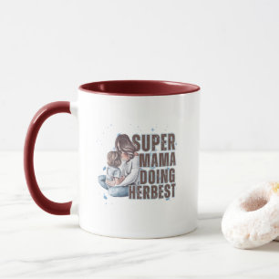 Bonus-Mama-Geschenk Modernes Typografie-Mug Tasse