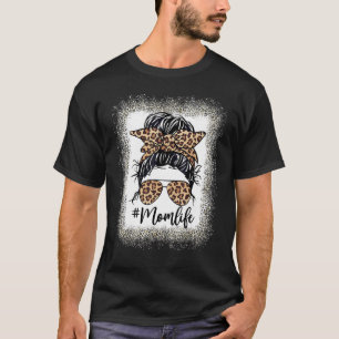 Bonus Mama Life Hair Bandana Brille Leopard Mutter T-Shirt