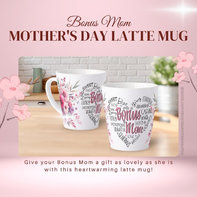 Bonus Mama Muttertag Latte Tasse (Von Creator hochgeladen)