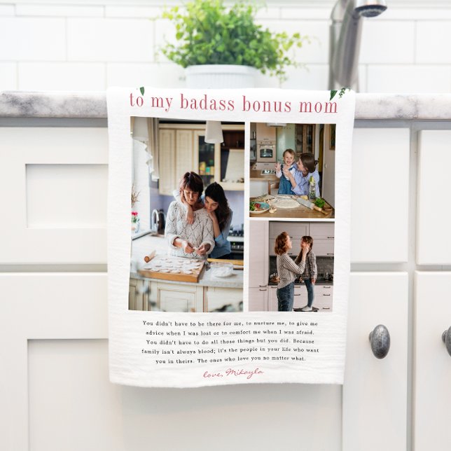 "Bonus-Mama" Step-Mama | Blumenstrauß 3 Foto Teetu Geschirrtuch (Von Creator hochgeladen)