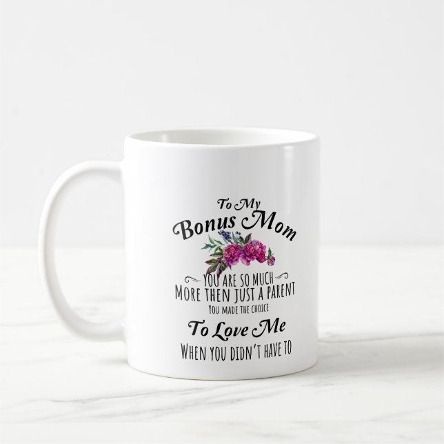 Bonus Mama Tasse für Step Mother (Links)