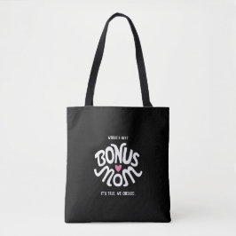 Bonus Maman Blanc & Rose Design sur Sac fourre-tou