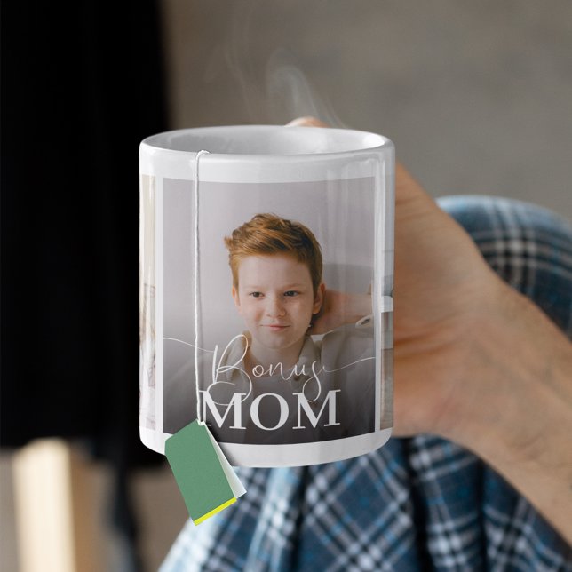 Bonus Mom 5 Photo Collage Kaffeetasse (Von Creator hochgeladen)