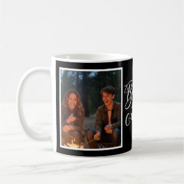 Bonus Mom Elegant Cursive 2 Photo Black Kaffeetasse
