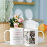 "Bonus Mom" Step Mom | Three Photo Collage Kaffeetasse<br><div class="desc">This simple and cute mug says "To My Badass Bonus Mom" with a beautiful message in trendy, modern typefaces and a spot for names. Minimal three photo template of your favorite personal photos for a gift anyone would love. Mother's Day is the perfect opportunity to show ALL the moms in...</div>