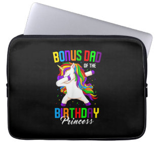 Bonus Papa des Geburtstagsprinzessin Einhorn Dabbi Laptopschutzhülle