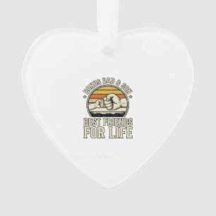 Bonus Papa & Sohn beste Freunde Vintage-Shirt-Desi Ornament