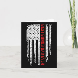 Bonus Vater Ever American USA Flaggen Tag Geschenk Karte