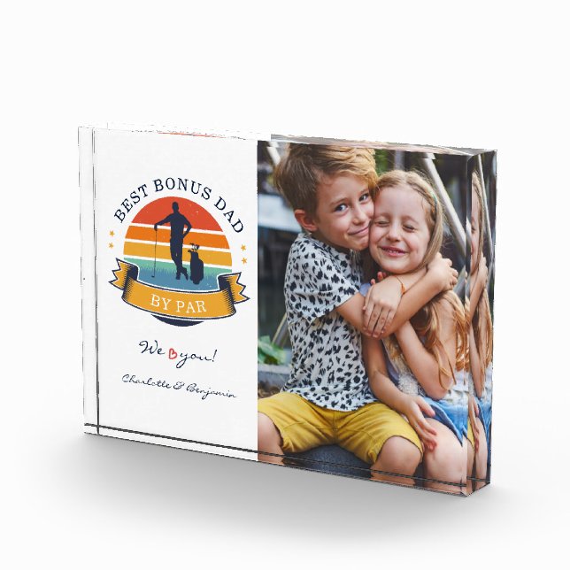 Bonus-Vater nach Par Retro-Trettag Fotoblock (Rechts)