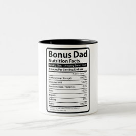 Bonus Vater Nutrition Fakten Zweifarbige Tasse