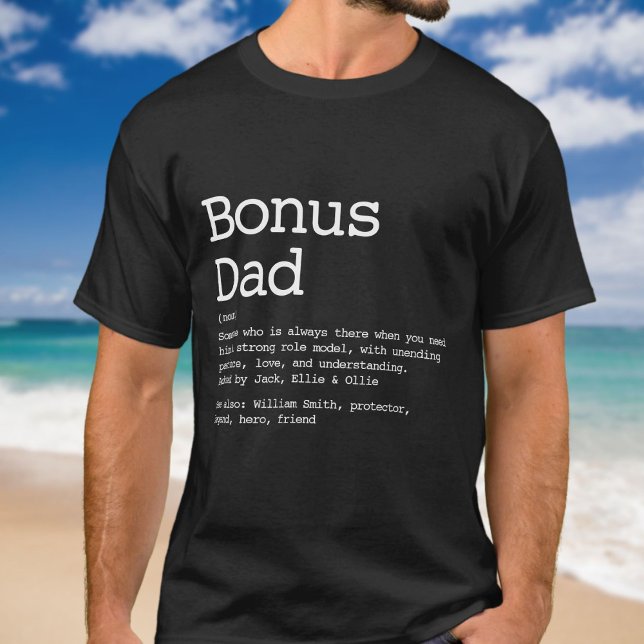 Bonus Vater Stepdad Definition Modern T-Shirt (Von Creator hochgeladen)