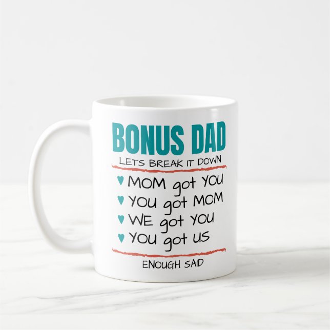 Bonus Vater, Stepfather Kaffeetasse (Links)