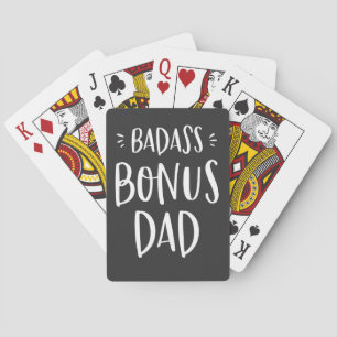Bonus Vater Zitat Stepfather Cool Stepdad Geschenk Spielkarten