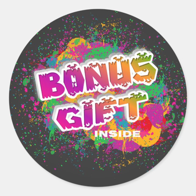 Bonusgeschenk Inside Runder Aufkleber (Vorderseite)