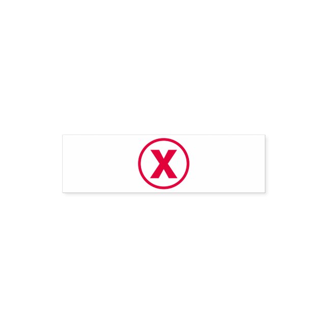Bonuskarte - X Markiert den Platz - Klein Permastempel (Design)