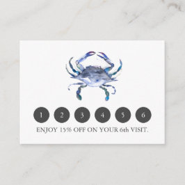 Bonuskarten für Business Blue Crab Begleitkarte