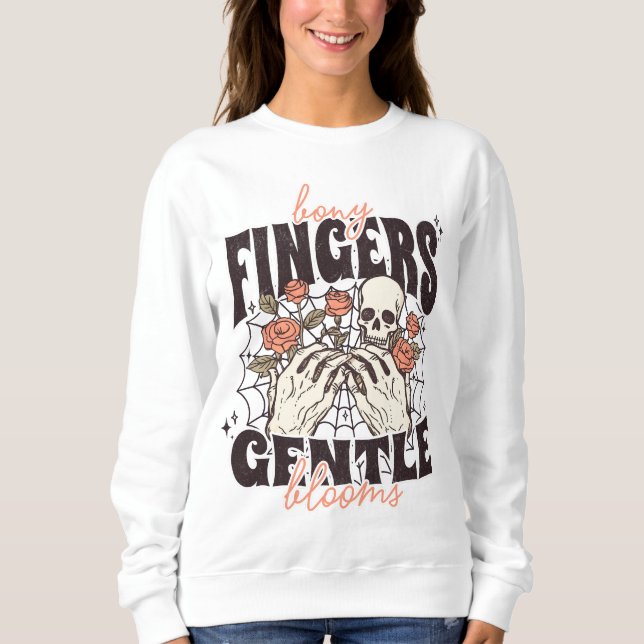 Bony Finger sanfte Blüten T - Shirt (Vorderseite)