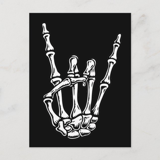 Bony Rock Hand Postkarte (Vorderseite)