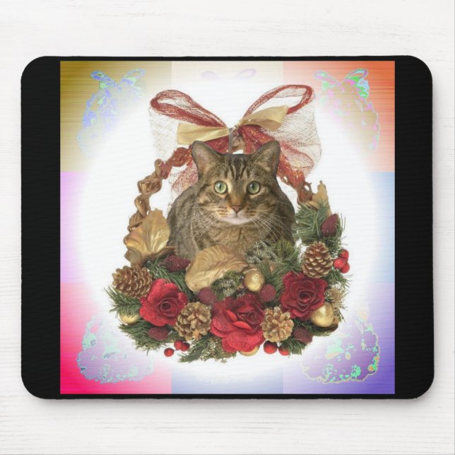 Bonze-Weihnachtskorb Mousepad (Vorne)