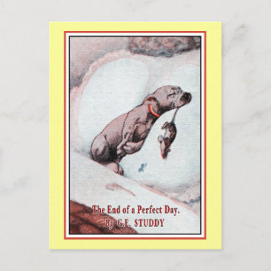 "Bonzo the Dog" in "End of Day" Postkarte