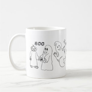 BOO 3 niedlicher Ghost-Trick oder -Behandlungen Kaffeetasse