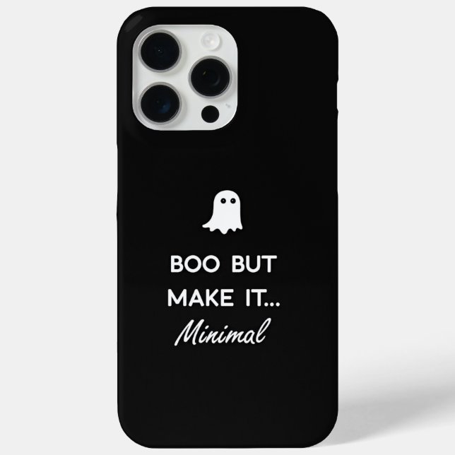 Boo, aber machen es minimale Ghost-Phone-Fall Case-Mate iPhone Hülle (Rückseite)