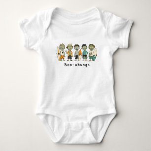 Boo-abunga Süßes Halloween Zombie Surfer Baby Strampler