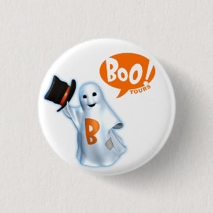 Boo-Abzeichen Button