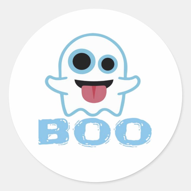 Boo Albern Funny Meme Runder Aufkleber (Vorderseite)