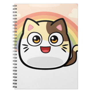 Boo als Katzen-Entwurfs-Produkte Notizblock