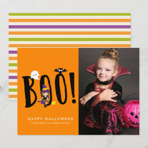 Boo & Amis Carte photo Halloween