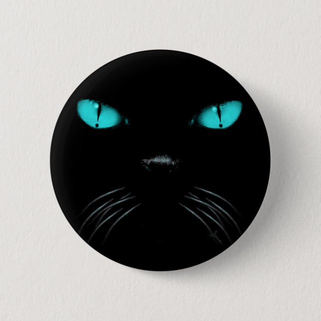 Boo - Aquamarine-Knopf Button (Vorderseite)