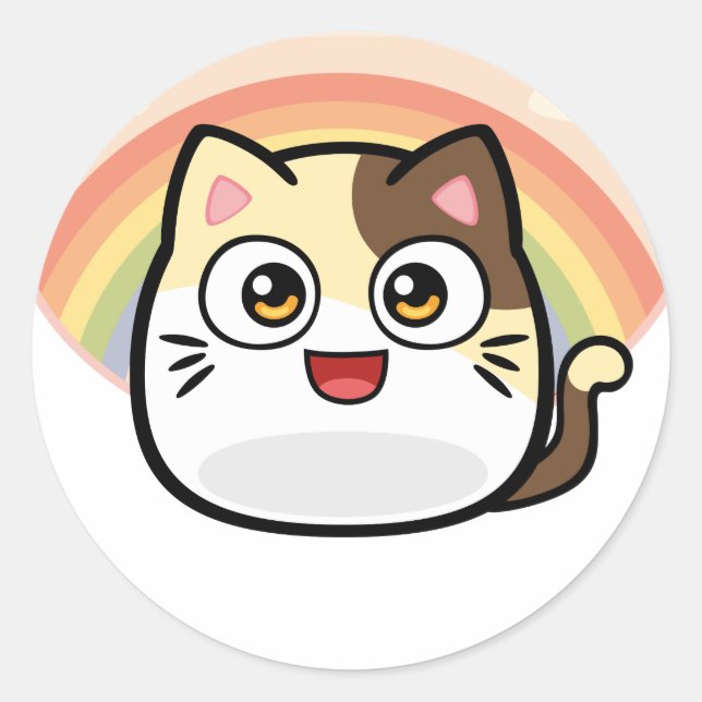 Boo as Cat Design Products Runder Aufkleber (Vorderseite)