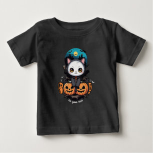 Boo auch für dich Niedliche Katzenwings & Pumpki Baby T-shirt
