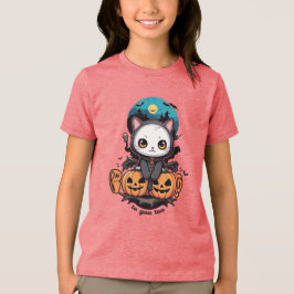 Boo auch für dich | Niedliche Katzenwings & Pumpki Tri-Blend Shirt