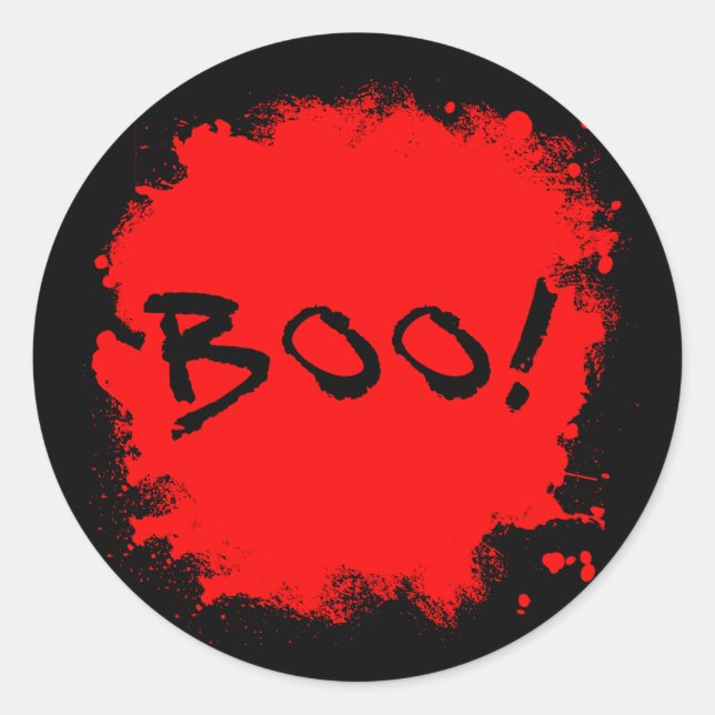 BOO ! avec Stickers de sang éclaboussé (Devant)