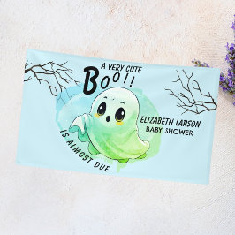 Boo Baby Dusche Halloween Blue Themed Niedliches P Banner