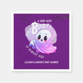 Boo Baby Dusche Halloween Lila, Party und Niedlich Serviette